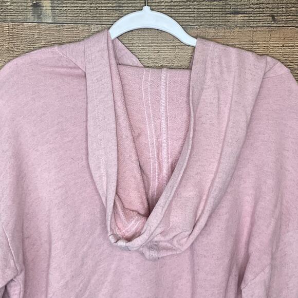 Good hYOUman Anya Cropped Hoodie Sweatshirt For All Woman Kind Pink SZ Small - Picture 7 of 9